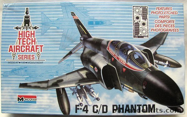 Monogram 1/48 F-4 C/D Phantom High Tech Series, 5831 plastic model kit